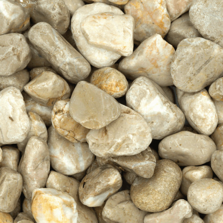 gravier roulé beige