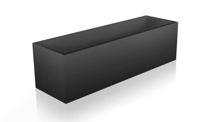 jardiniere rectangle acier peint