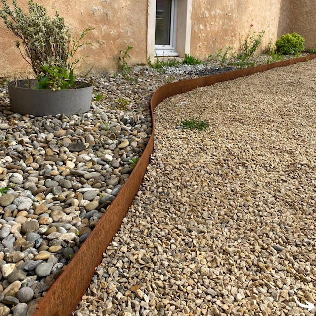 Bordure acier corten