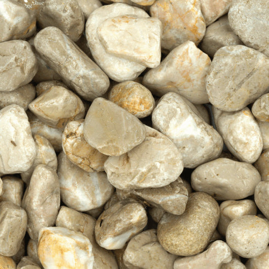 gravier roulé beige